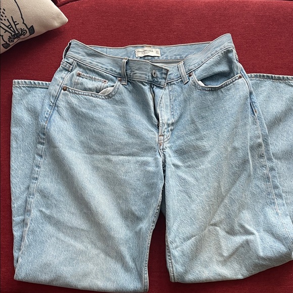 Abercrombie & Fitch Denim - Abercrombie & Fitch Light Blue Straight Leg Jeans